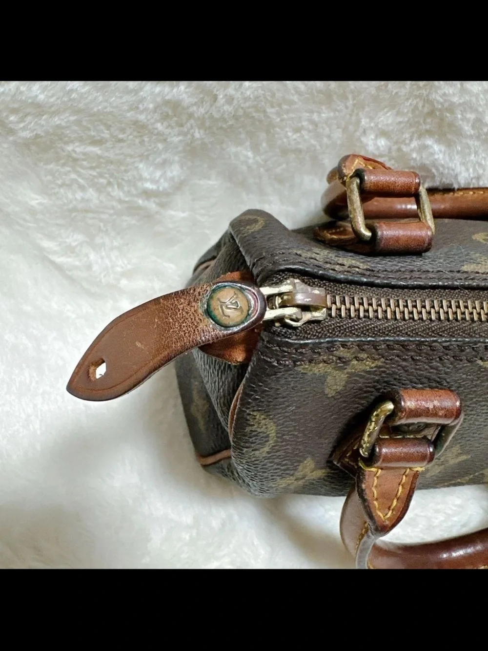 Louis Vuitton Monogram Mini Speedy in Brown and Tan